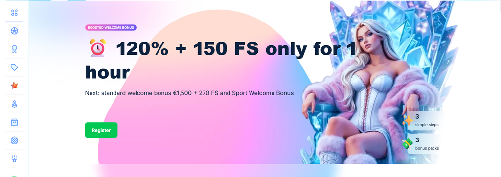 Ice Casino oferuje bonus bez depozytu w postaci 50 spinów na Book of Fallen