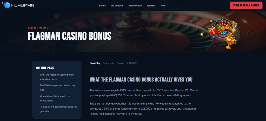 Flagman Casino i 100 free spinów do slotu OOF the Goldmine Planet